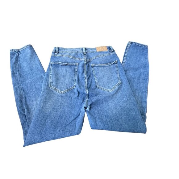 Zara Medium Wash Denim High Rise Skinny Jeans Size 12 - Picture 5 of 6